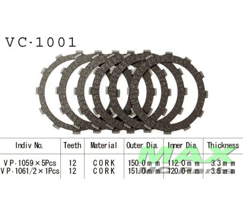 Koblingsplader CBR600F CBX550 CBX400F