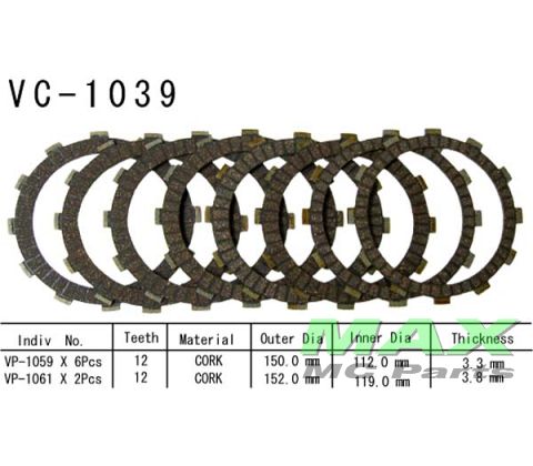 Koblingsplader HONDA CBR1000 CB1100