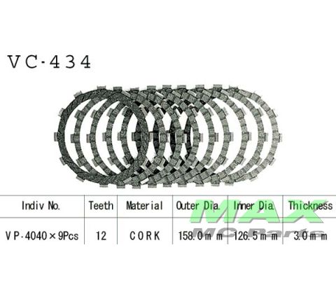 Koblingsplader(9) VESRAH KAWASAKI