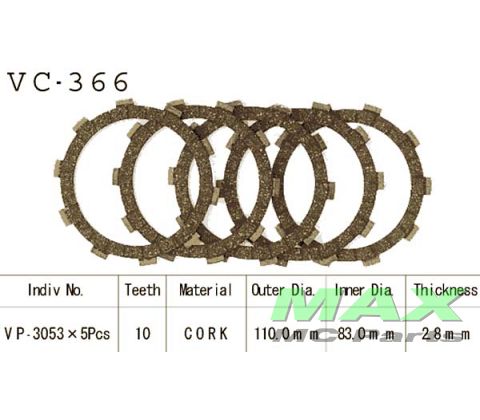 Koblingsplader(5) SUZUKI RM80 