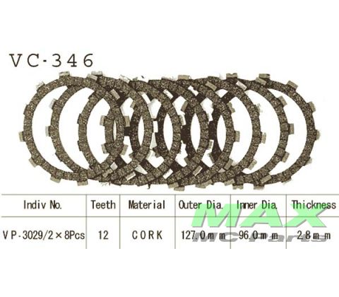 Koblingsplader(8) SUZUKI RM125 LTF300