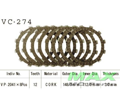 Koblingsplader(8) FZ6 XJ600 *EVT: CK2255