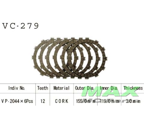 Koblingsplader kit  XV535 VIRAGO 87-10