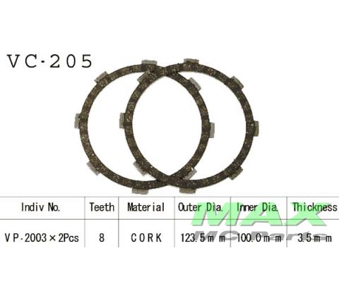 Koblingsplader YAMAHA DT50 DX50 FS1