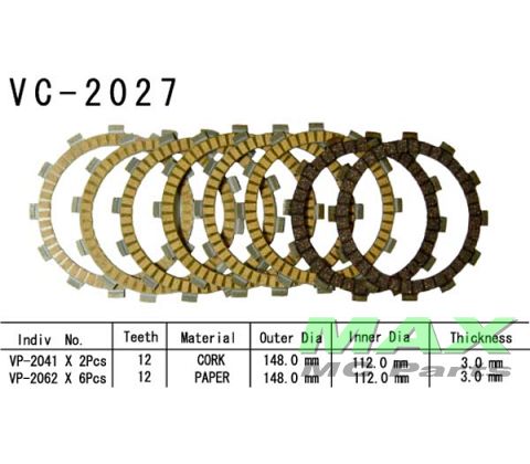 Koblingsplader YAMAHA FZ6 FZS6 FAZER