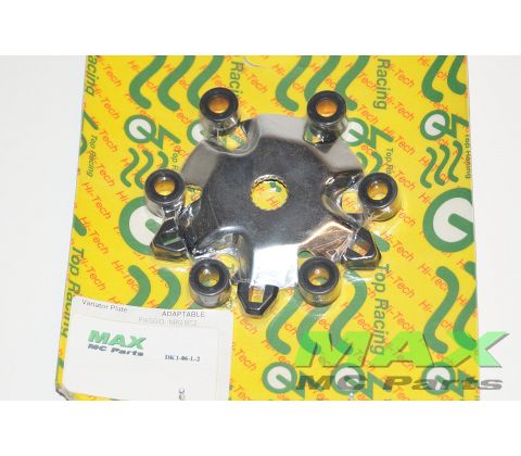 Bagplade til variator