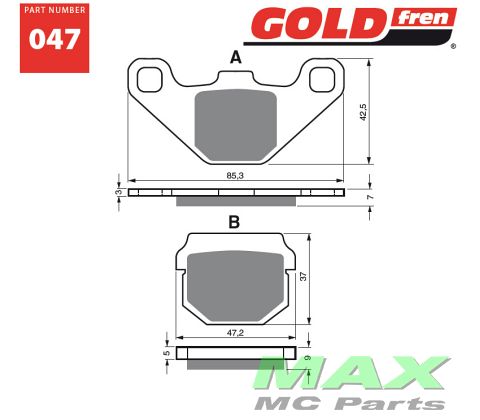 Gold-Fren Bremseklodser