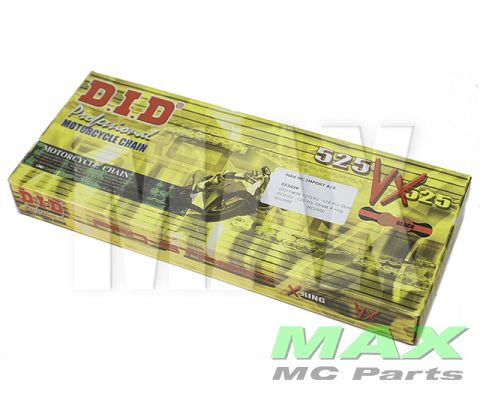 DID Kæde 525VX-128 Pro X-ring GULD