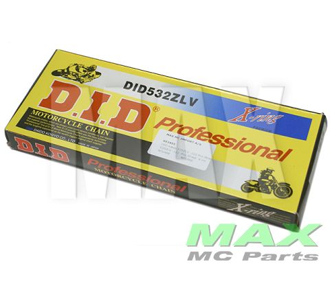 DID Kæde 532ZLV -122 Pro Street  X-ring 