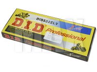 DID Kæde 532ZLV -122 Pro Street  X-ring 