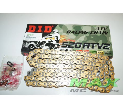 DID Kæde 520ATV2-120 X-ring GULD*NEW*