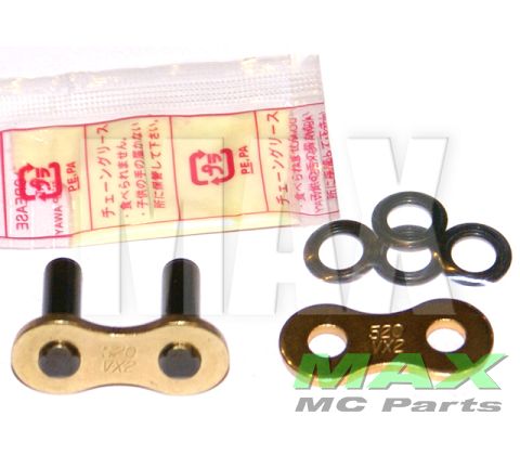 DID 520VX2 Kædeled  Nitte  Guld