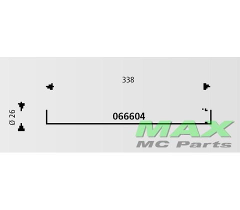 Forgaffelben  26mm x 338mm