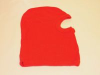 Hjelmhue - RØD bomuld