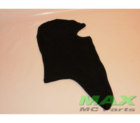 Hjelmhue lang - SORT bomuld/cotten long