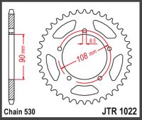 JT Bagkædehjul - JTR1022.38
