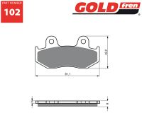 Gold-Fren Bremseklodser