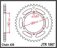 JT Bagkædehjul - JTR1067.52