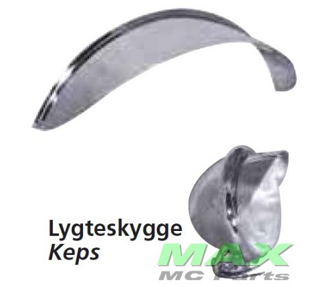 Chrom Lygteskygge 5 3/4 FORLYGTE