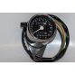 Chrom Speedometer m/beslag 60mm -Sort