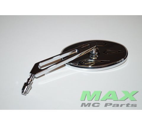 Chrom Spejl Venstre/LH POLERET ALU 10MM