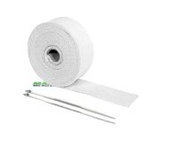 WRAP EXHAUST *WHITE* 2M+2xCLAMP