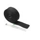 WRAP EXHAUST *BLACK* 2M+2xCLAMP