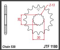JT Fortandhjul - JTF1180.17