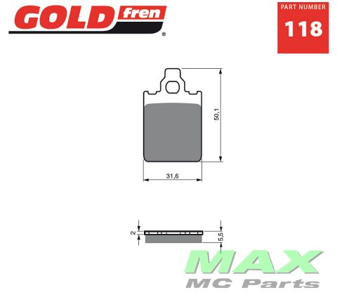 Gold-Fren Bremseklodser