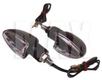 Mini Blinklys klar glas(SET) HALOGEN *E*