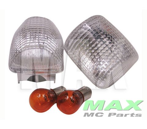 Klar blinklys glas m. pære VFR750