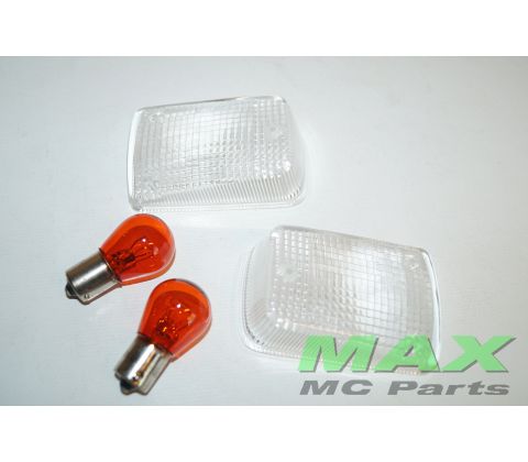 Klar blinklys glas m. pære GSXR / GSF