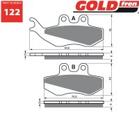 Gold-Fren Bremseklodser FRONT APRILIA
