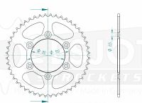 Bagtandhjul ESJOT 54T RIEJU SM50RR