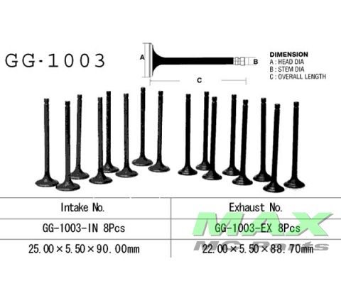 Udstødningsventil *JP* CB750K/F CBX1000