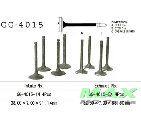 Indsugningsventil KAWASAKI GPZ1100 KLE65