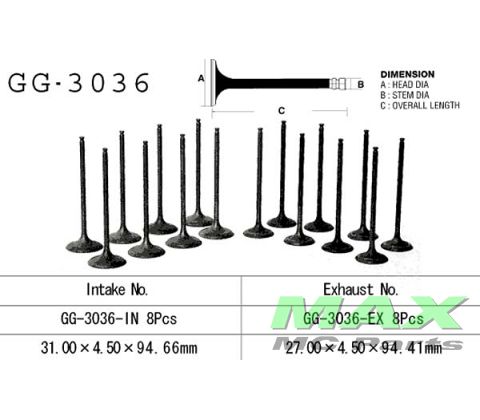 Indsugningsventil SUZUKI SV650 GSF1250