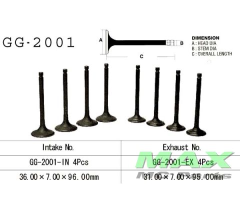 Udstødningsventil XS1100 XS750 XS850 