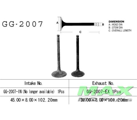 Udstødningsventil YAMAHA SR500 XT500