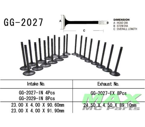 Udstødningsventil YAMAHA YZF-R1 1000