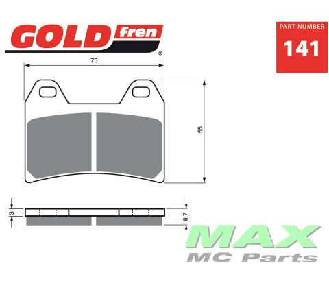 Gold-Fren Bremseklodser