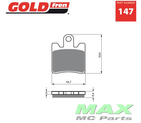 Gold-Fren Bremseklodser