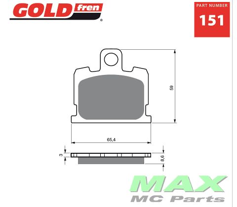 Gold-Fren Bremseklodser