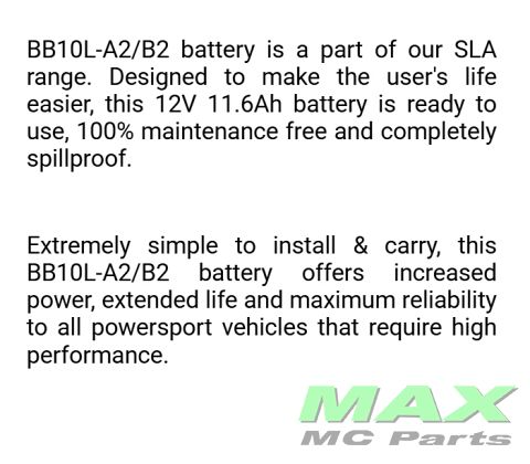 BS BATTERI *SLA* BB10L-A2/YB10L-A2