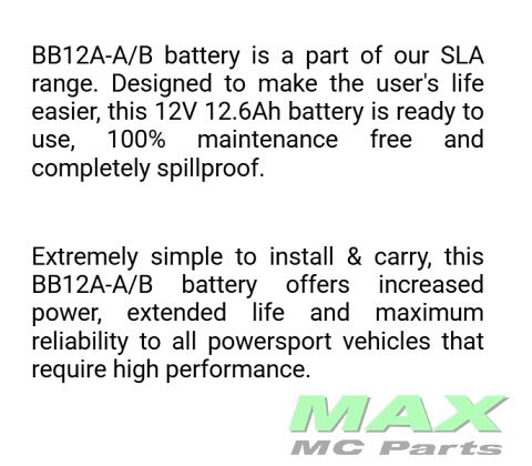BS BATTERI *SLA* BB12A-A/YB12A-A /B
