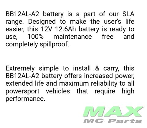 BS BATTERI *SLA* BB12AL-A2/YB12AL-A2