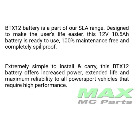 BS BATTERI *SLA* BTX12-BS/YTX12-BS