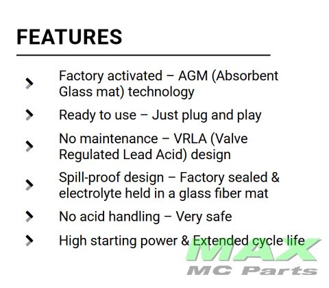 BS BATTERI *SLA* BTX14-BS YTX14-BS