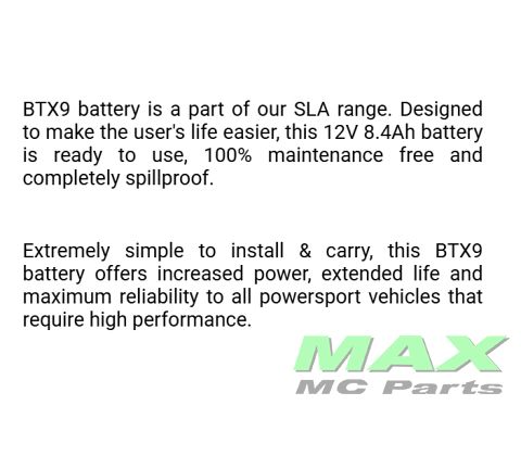 BS BATTERI *SLA* BTX9-BS/YTX9-BS