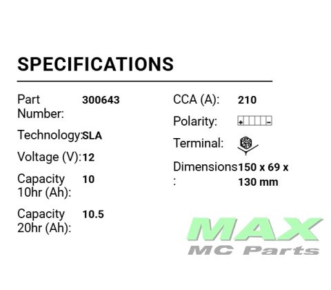 BS BATTERI *SLA* BT12B-BS/YT12B-BS